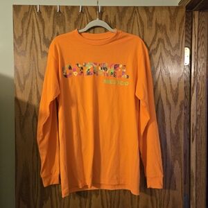 Cozumel Mexico Bright Orange Long-Sleeve Tee